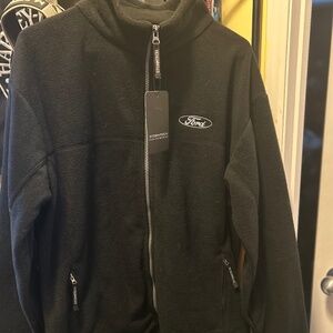 Fleece Ford zip up sweater